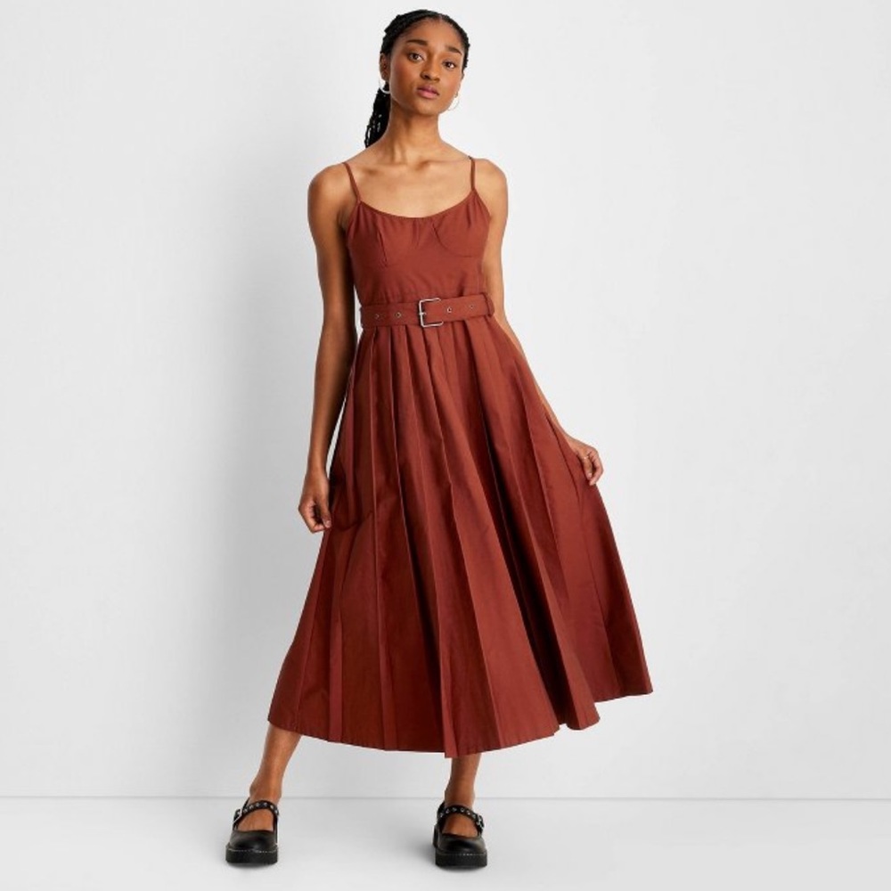 Target Reese Blutstein Corset Pleated Midi Dress, size 4